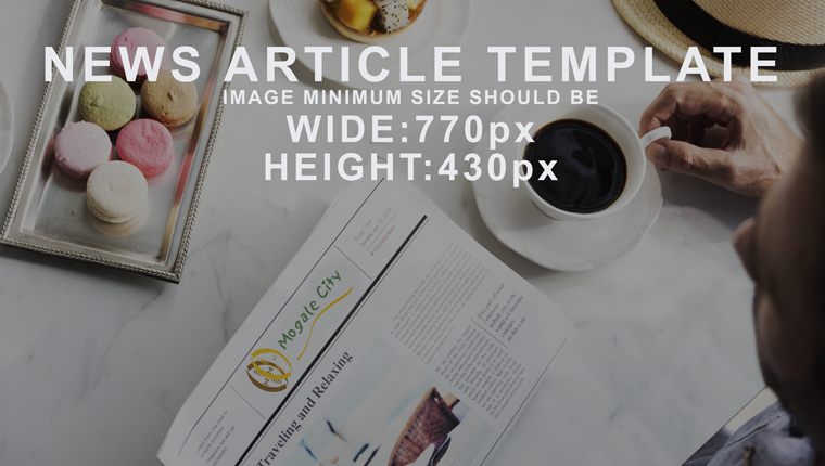 News article template test