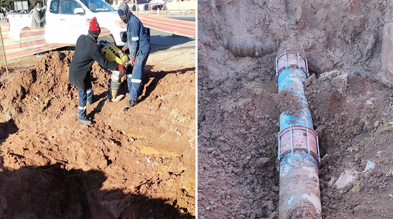 Major pipe burst affects water supply
